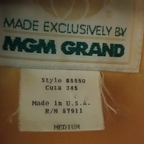 LAS VEGAS MGM GRAND SATIN BOMBER JACKET - Picture 3 of 6